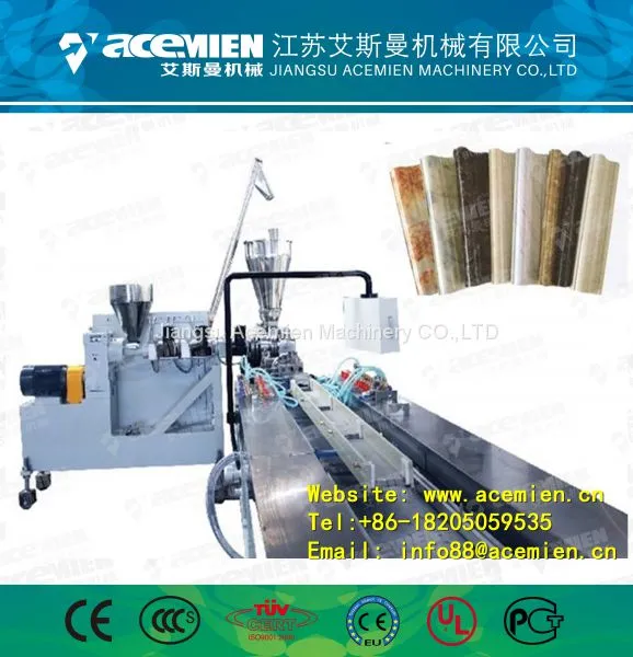 Plastic Artificial Marble Wall Panel Machine/extruder photo-3