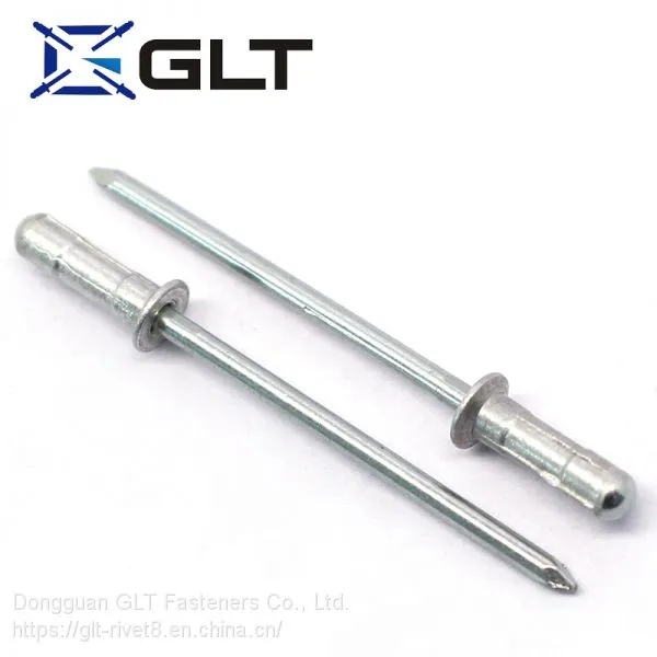 Galvanized Steel Countersunk Head Aluminum Steel Single Head Rivets 6 mm photo-3