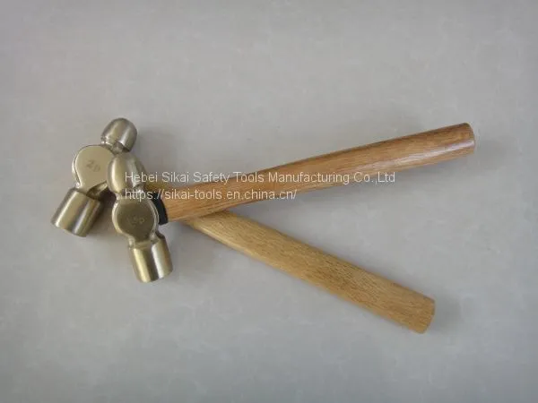 Anti Spark Hand Tools Ball Peen Hammer With Wooden Handle photo-3