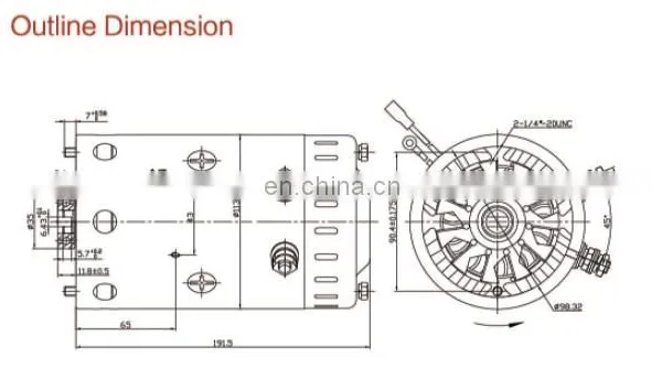 Factory Direct Sale Hydraulic Pump DC Motor 24V 3HP 2700RPM photo-5