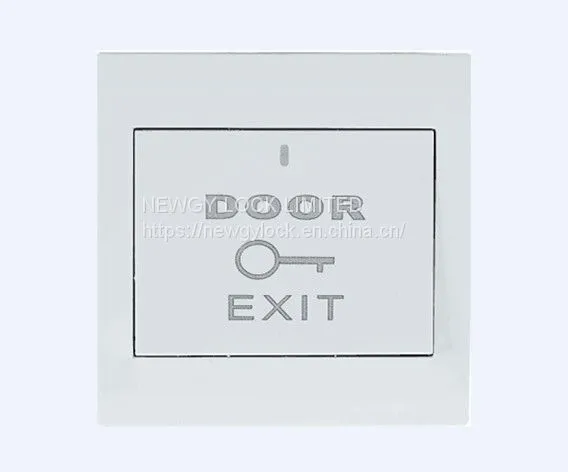 Exit release push button switch for access control system