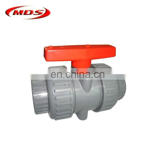 1/4 Plastic Pvc Union Ball Valve Grey photo-4