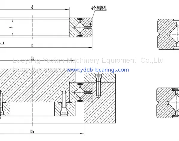 RA13008 Precision Crossed Roller Bearing For Mini Collaborative Robots photo-2