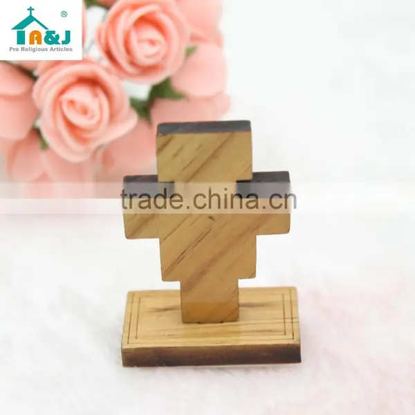 A&J San Damiano Wooden Standing Cross,car Stand Wooden Cross,stand Crucifix photo-4