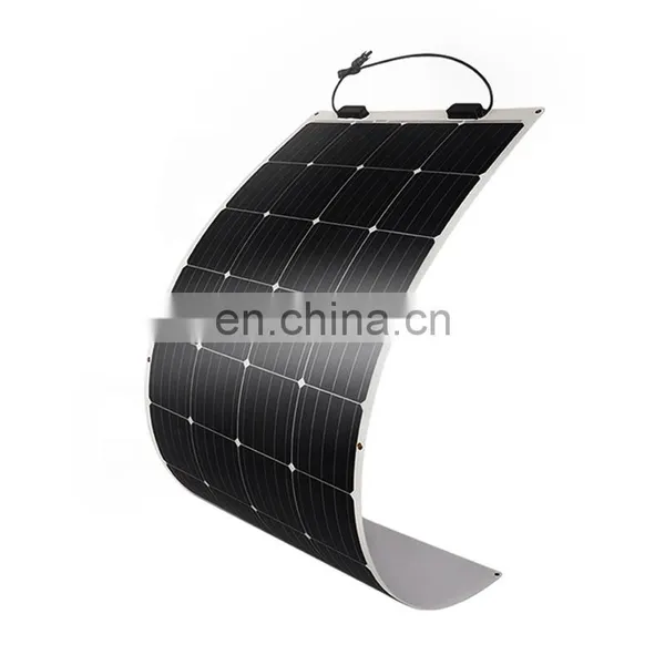 100W 18V Semi-flexible Monocry Stalline Cell Portable Solar Panel photo-2