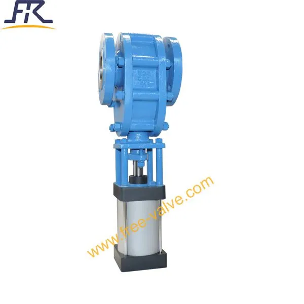 2 Inch Pneumatic Ceramic Double Disc Gate Valve photo-2