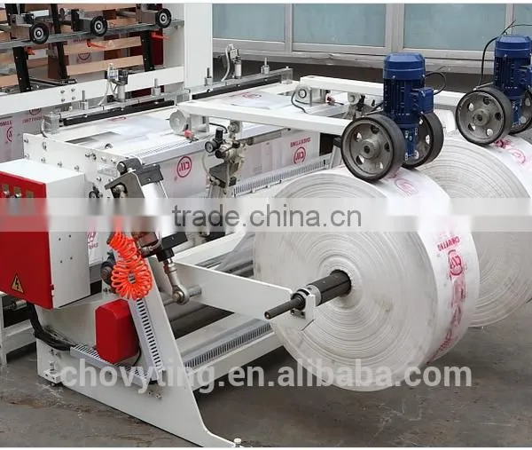 Automatic High Speed Two Lanes Plastic T-shirt Bag With Gusset Bag Making Machine photo-3