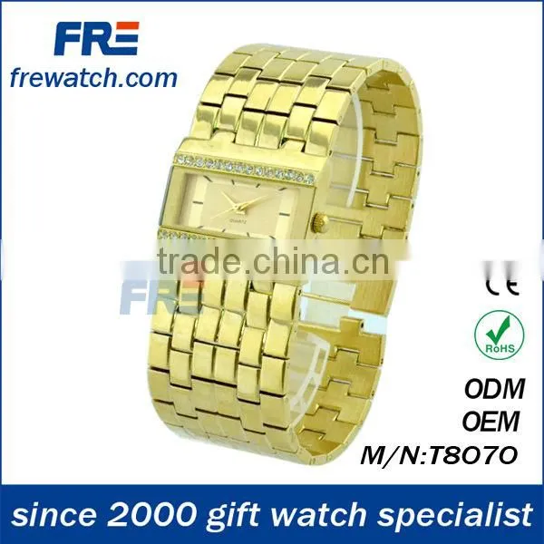 q8 Watch Phone Wrist Watches for Couples Copper Watch (T8070)