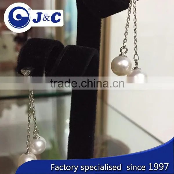 White Real Nature White Pearl Earring,pearl Eardrop,pearl Ear Stud,pearl Ear Nail photo-4