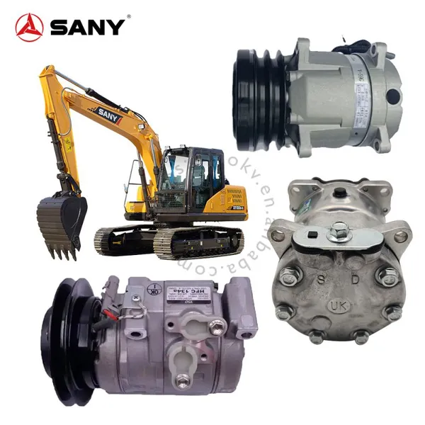 Genuine SANY Excavator AC Compressor | Air Conditioner Cooling Parts for SY75 SY215 SY365 | Original & OEM Replacement photo-4