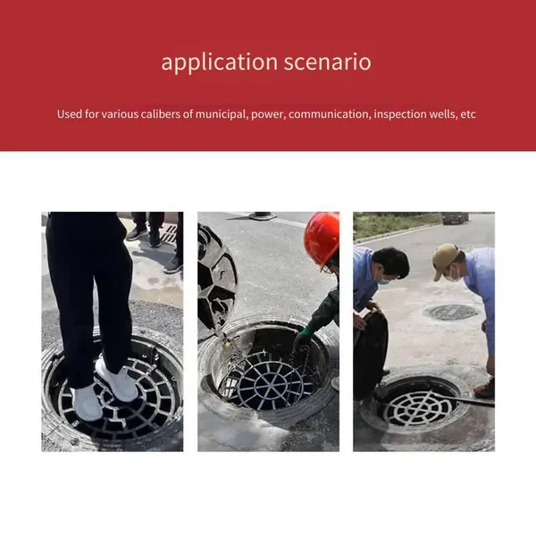 Lubao Ductile Iron Anti - Falling Net Manufacturer for Municipal and Power Inspection, Rain - and - Sewage Well Coverage, and Ditch Anti - Falling Safety Protection photo-4