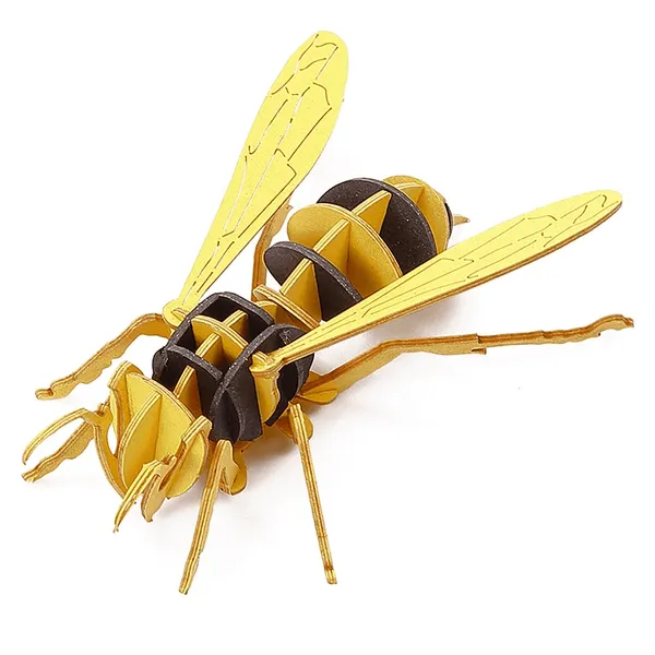 3D Insect Paper Model Bee Assembly Model Paper Crafts 3D Puzzle DIY Toys Gifts for Kids and Adults Teens Boys Girl photo-5