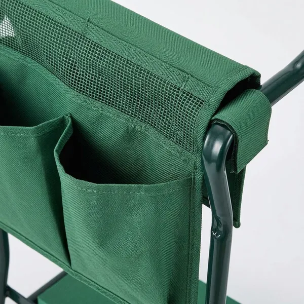 Lightweight Foldable Metal Frame Thick Soft EVA Padded Portable 2 in 1 Kneeler Stool With Storage Bag Garden Bench Kneeler photo-3
