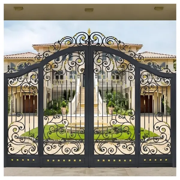 China Wrought Iron Gate Aluminum Gate Design
