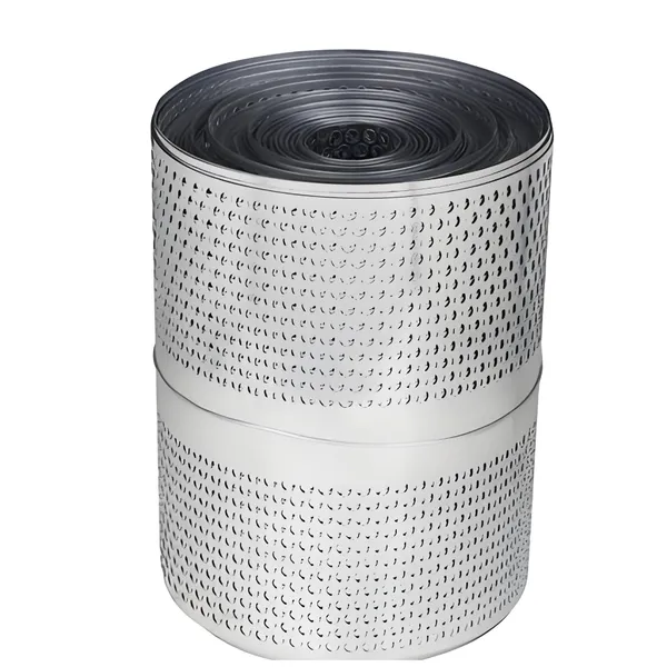 Acier inoxydable 304, toile perforée en rouleau, diamètre de trou 2mm, épaisseur 1.0mm, largeur 1.2m, longueur 50m, taux d'ouverture 60%