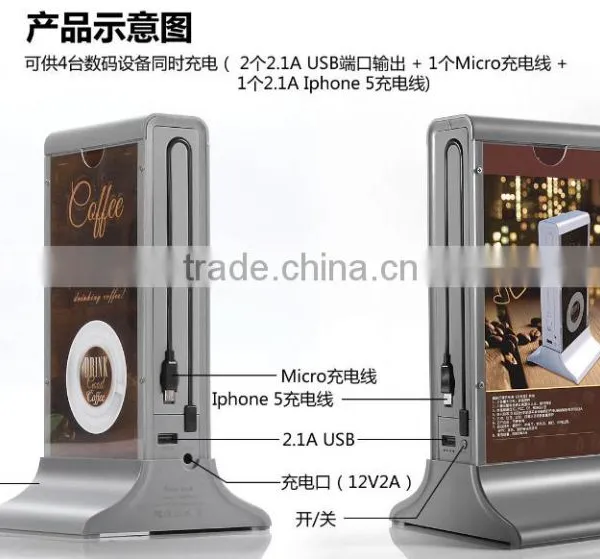 2016 Newest Table Top Charger 41600mAh Mobile Power Bank Suitable for the Restaurant/coffee Shop photo-6