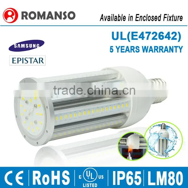 Internal Driver IP65 Waterproof LED Corn COB Bulb E27 E40 CE ROHS 5 Years Warranty photo-3