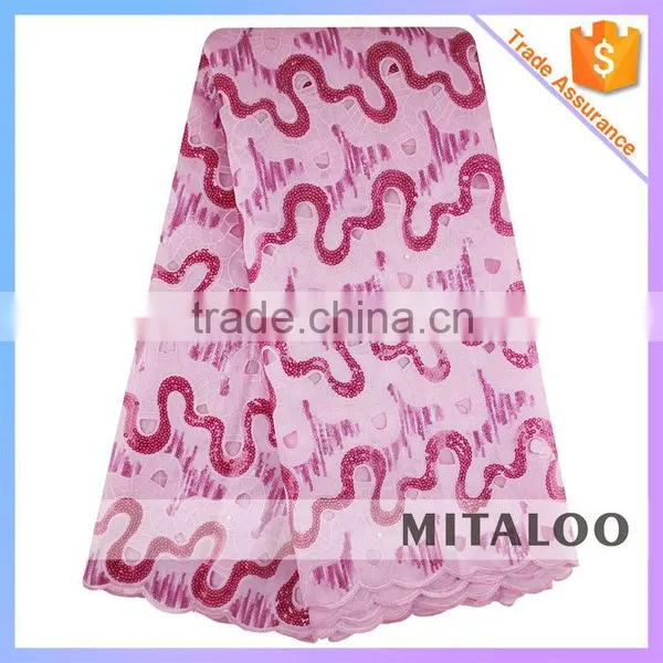 Mitaloo Wholesale Fashion Fabric Organza Lace Sequins and Handcut Fabric MOG0202 photo-6