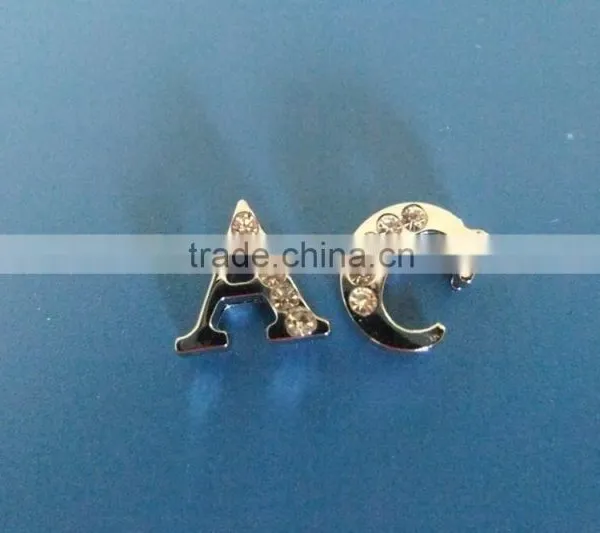 Compet Wholesale DIY 8mm Rhinestone Slider Letter Charms photo-3