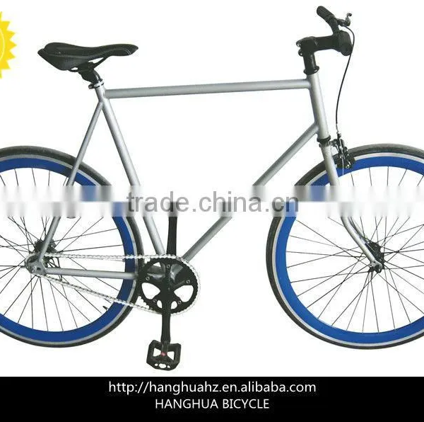 HH-FG09 Silver Fixed Gear Bikes With Good Quality From China Factory