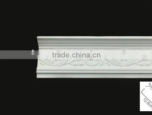 European- Style Architectural Decorative PU Carving Cornice Mouldings photo-2