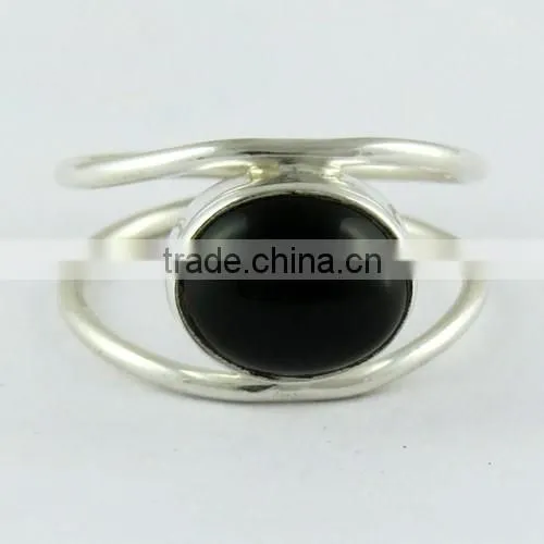 Beautiful Black Onyx Ring, Gemstone Silver Jewelry, Handmade Silver Jewelry photo-2