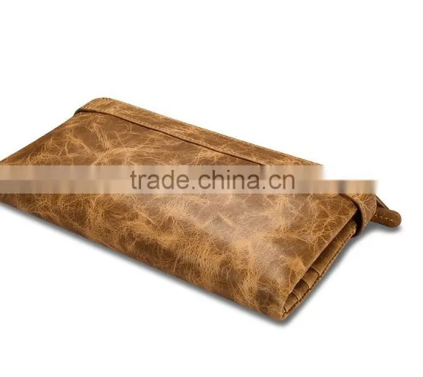Icarer Luxury Classical Zipper Real Leather Handbag Wallet With Card Slot MT-5592 photo-3