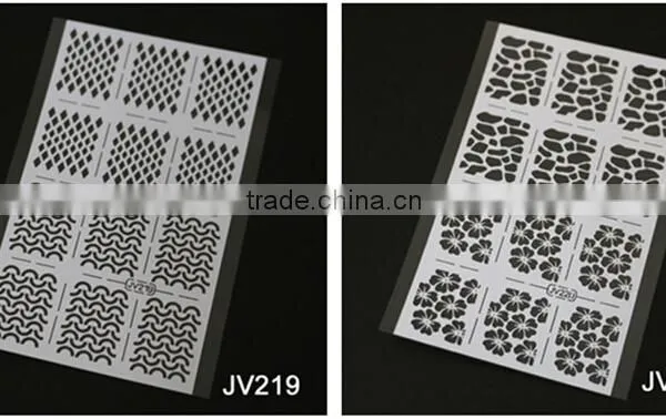 2016 Nail Stencil Guide Vinyl Decal Sticker Nail Stencil Sticker photo-4