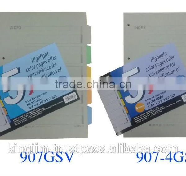Index Paper 5 Tabs 907-4GSV photo-2