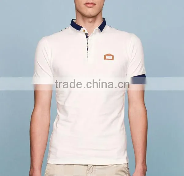 Men's Pocket t Shirt With Pocket -Men's Lapel Short Sleeves Back Yoke Print 100% Cotton t Shirt photo-6