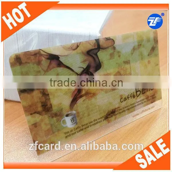 Both Sides Printing New Style Plastic Transparent Visiting Card