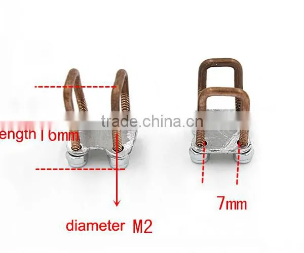 U-shaped Front Axle Suspension Fixed Screw//1;24 Front Axle Fixed Bolt Screw photo-3