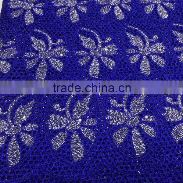 2016 Best Selling White Swiss Voile Lace Fabrics Cotton Voile Lace on Sale photo-5