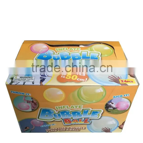2016 Newest Inflate Bubble Toy Ball for Kids Mgaic Ball Toy Crazy Ball Toy Inflates up to 50cm photo-3