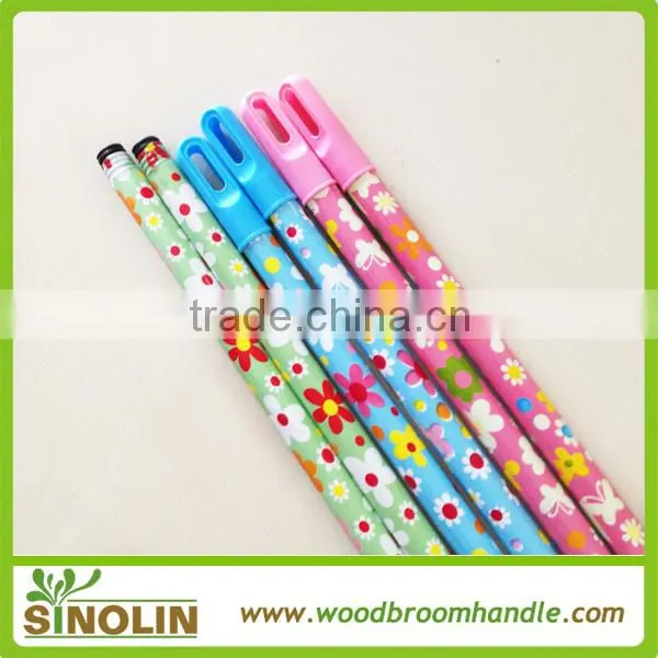 SINOLIN Colorful Smooth Iron Metal PVC Cover Extension Broom Handle photo-3