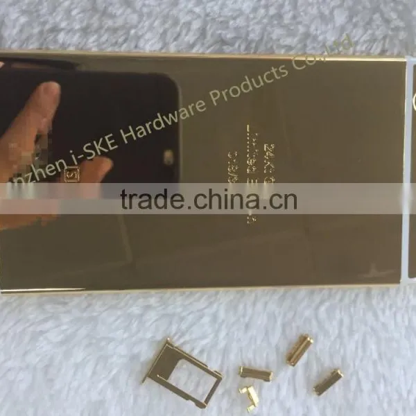 24kt Gold Housing Replacement For IPhone 6s Back Housing Cover photo-2