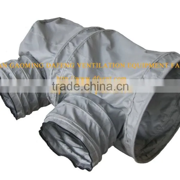 Grey Fiberglass Ventilation Heating Duct With Branches photo-2