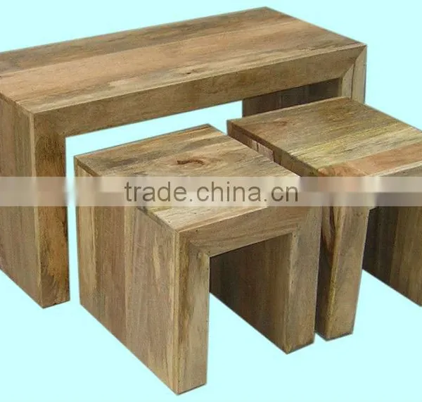 wooden coffee table set,mango wood furniture,living room furniture,long john coffee table set,home furniture,solid wood furnitur