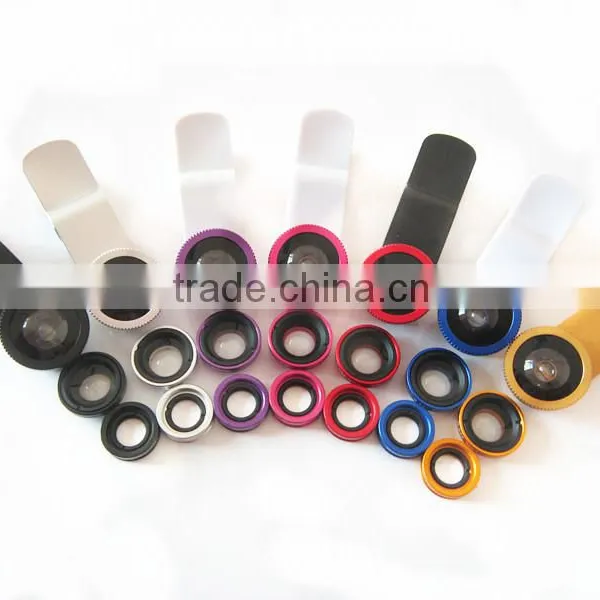3 in 1 Fisheye Macro Wide Angle Mobile Phone Camera Lens External Lens for Mobile Camera photo-2