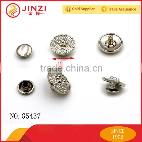 Professional Ladies Handbag Metal Parts,fashion Style Embossed Rivet With Custom photo-4