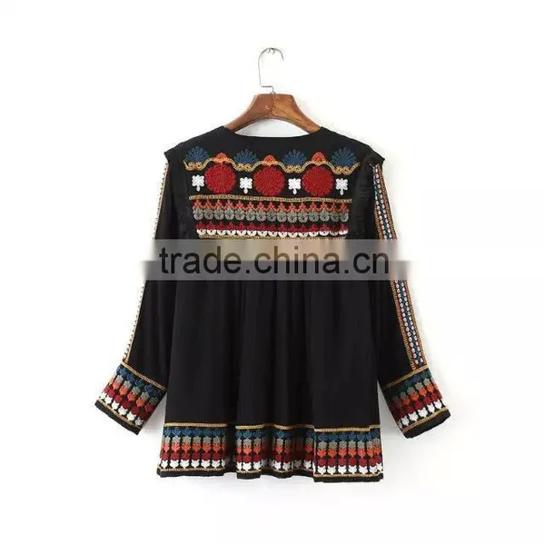 Cheap China Wholesale Clothing Embroidery Tassel Coat photo-2
