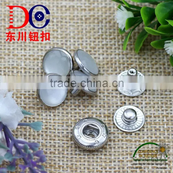 China Manufacture Metal Button Pearl Cover Snap Button for Suit photo-2