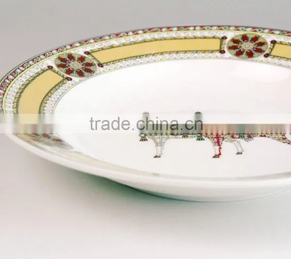 Ceramic Hand Painting Custom Printed Stoneware Plate, New Design Ceramic Plate photo-4