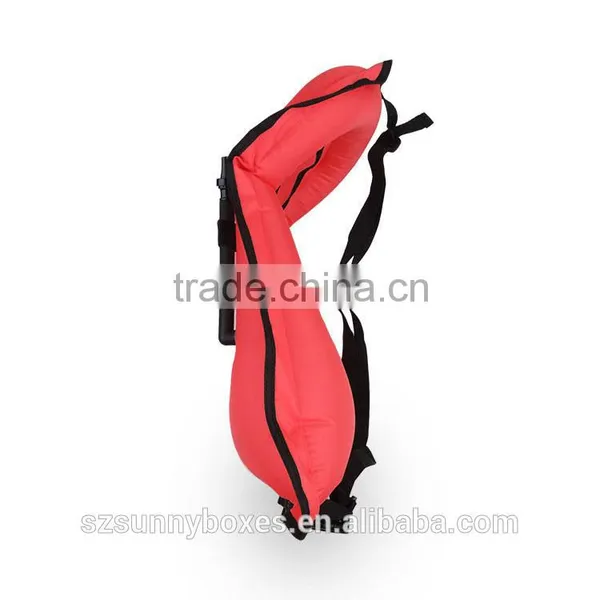 Eco-friendly Polyester Swimming Buoyancy Jacket Air Inflatable Donut Vest photo-4