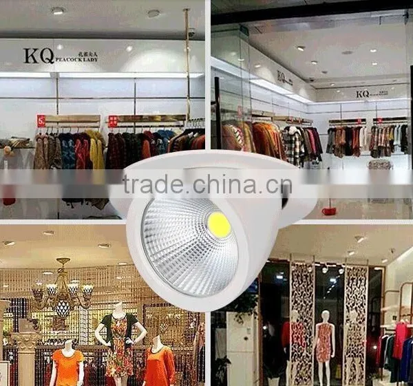 15W/20W/25W/30w/36w 360 Degree Adjustable COB Round Downlight Dimmable/Non-dimmable photo-4