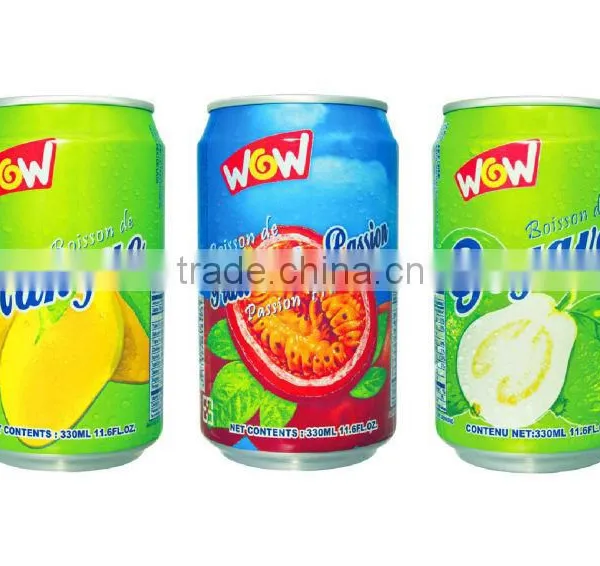33cl Canned Fruit Juice WOW