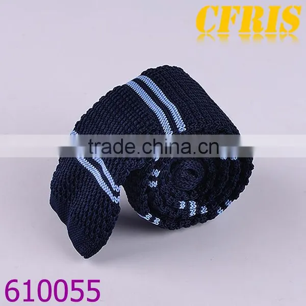 Cotton Knitted Neckties,Hand Knitted Ties,Strip Neckties photo-4