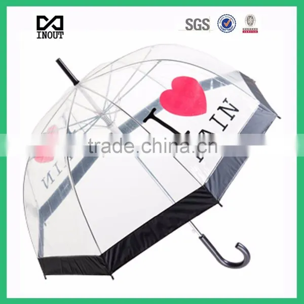 Cheap 23 Inch Fashion Design Promotion Transparent Umbrella