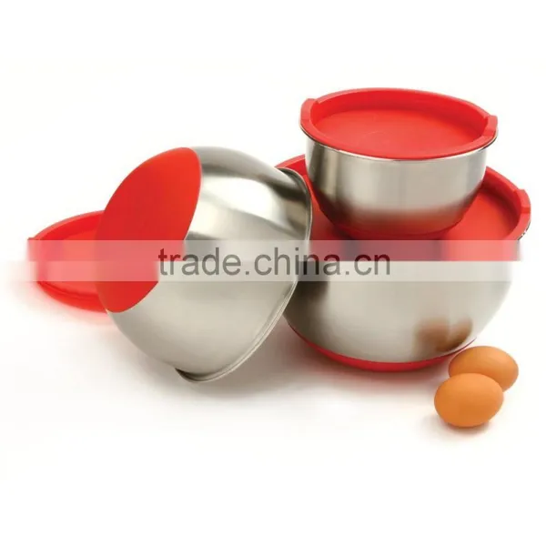 Stainless Steel Mixing Bowls, 18/10 Material, Set of 3, CE Series, Black photo-2