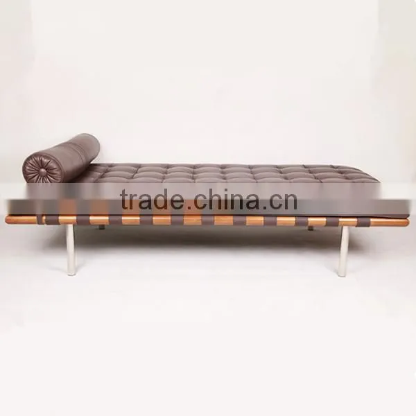 Mies Van Der Rohe Aniline Leather Barcelona DayBed Replica photo-4